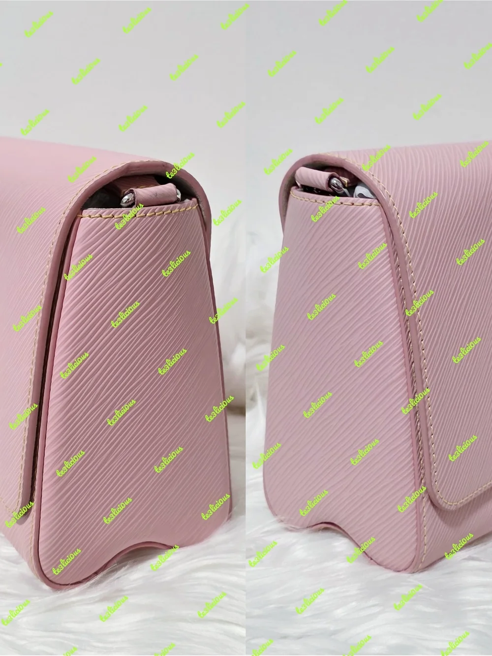 LOUIS VUITTON BALLERINA PINK EMI LEATHER TWIST MM *100% AUTHENTIC*